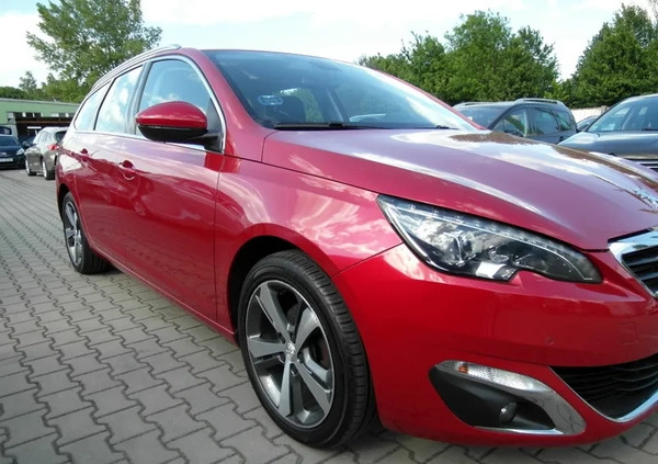 Peugeot 308 cena 34900 przebieg: 153000, rok produkcji 2015 z Sosnowiec małe 631